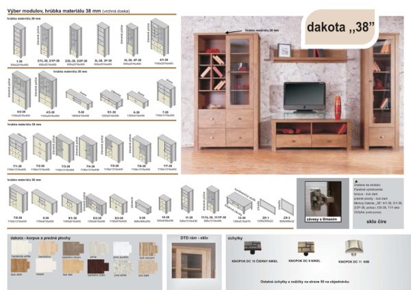 Meuble Nábytok 2 Obývačka Dakota 38