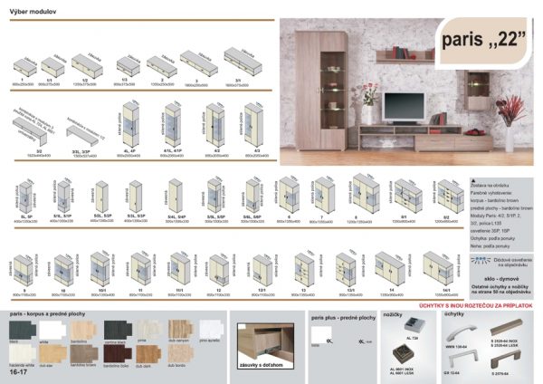 Meuble Nábytok 2 Obývačka Paris 22