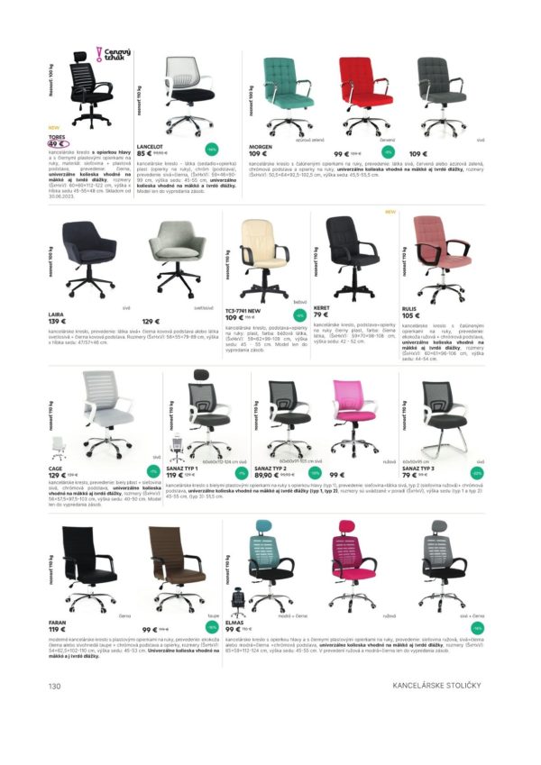 Kancelárske stoličky Kondela 2023 06