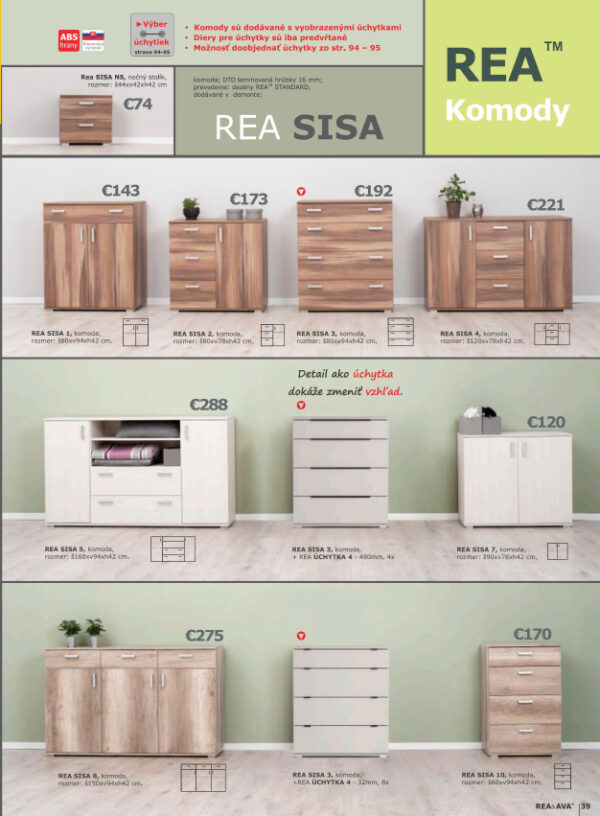 Rea Ava 41 komody
