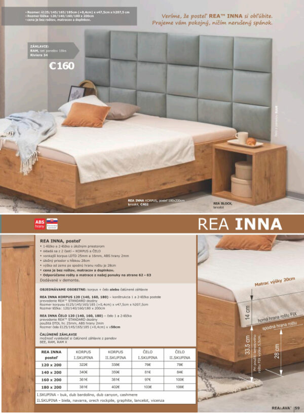 Rea Ava 61 postele